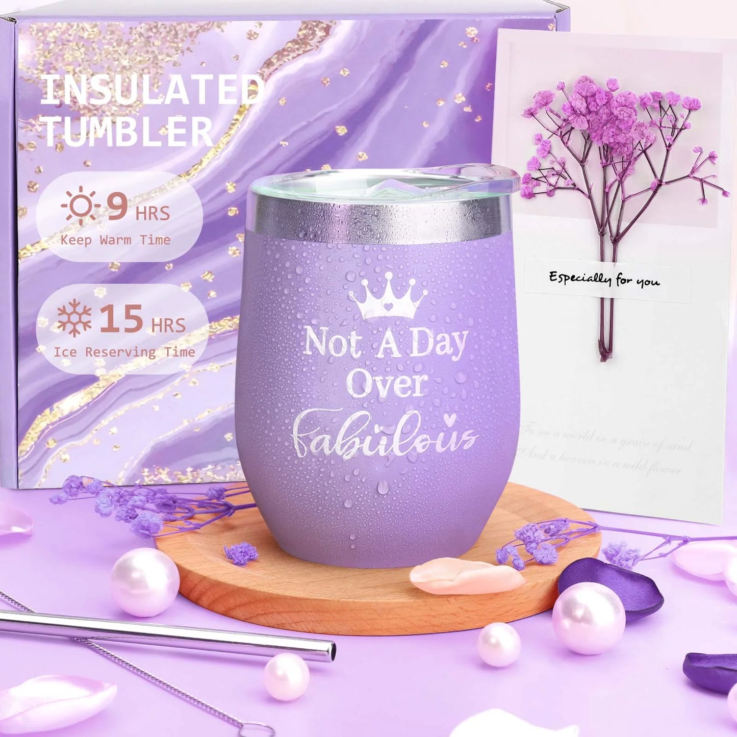 Gift Baskets for Women, 0 Pack Spa Bath Gift Sets, Bath and Body Baskets Set Holiday Birthday Gifts for Mom Women, Purple